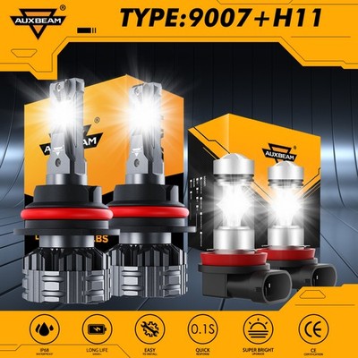 For Chevy Cobalt 2005-2010 AUXBEAM 110W LED Headlight Fog Light Combo Set 6500K