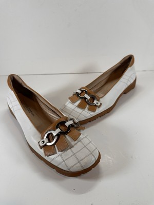 Walter Genuin Linea Stretch White Leather Jackie Golf Shoes Women's Size 10.5