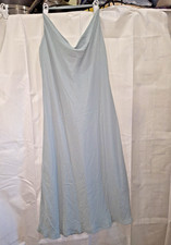 Show Me Your Mumu Verona Cowl Neck Dress Silver Sage Crisp Chiffon Size M NWT