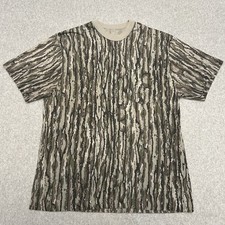 Vintage Realtree Camo Shirt Men  s Medium Single Stitch Streetwear 80  s Tree Bark