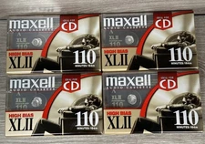 Maxell High Bias Audio Cassette XLII 90 Minutes 4 Pack Tapes New Old Stock