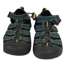 Keen Newport H2 Kids Size 1 Teal Blue Yellow Waterproof Sport Sandals Gorpcore