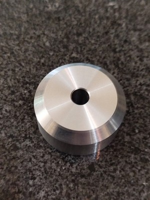 Mittelstück für 7'' Singles, Aluminium Single Puck ASP  Schallplatten Einsatz
