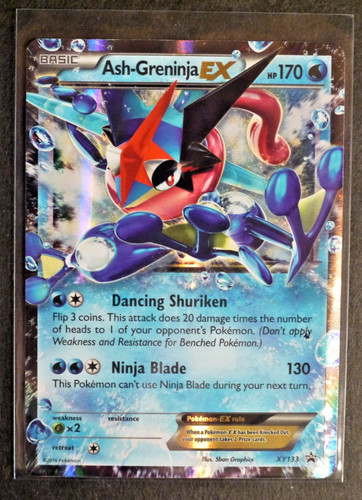 Ash Greninja EX XY133 Promo Holo Rare 2016 Pokemon Card STANDARD SIZE