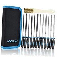  Small File Set, Needle Diamond Files 13PCS, 6pcs Jewlers & 6 Needle File-13PCS