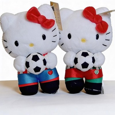 Fiesta Sanrio Hello Kitty Soccer Plush 5 Inch Size World Cup Ready