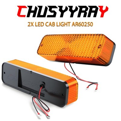 2pcs Front LED Flashing Cab Light Amber AR60250 FOR Deere 4040 4240 4440