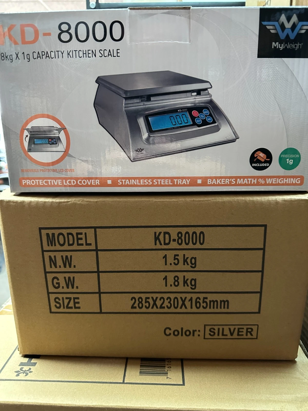 My Weigh KD-8000 LCD Digital Kitchen Scale 8kg x 1g Food Baking Cooking Diet NEW
Opens in a new wind