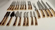 24 Piece Vintage Sheffield Eversharp Made In England Knife Set Stainless Steel