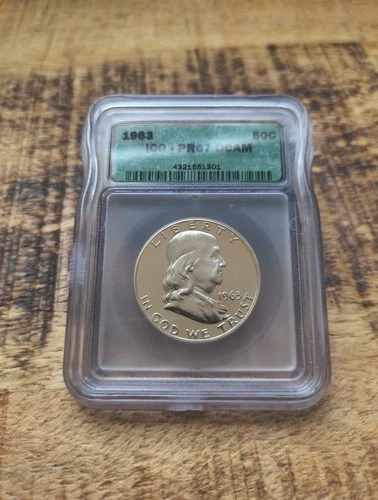 1963 50C PF67 DCAM (Proof) Franklin Half Dollar