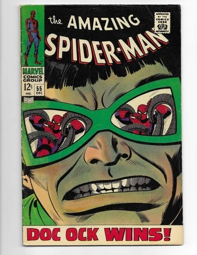 Amazing Spider-Man 55 1967 Marvel Comics VG/F 5.0 Dr Octopus Aunt May Gwen Stacy