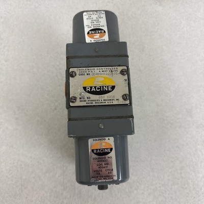 RACINE 650 231B SOLENOID CONTROLLED VALVE 3000PSI W/ 405631 COIL