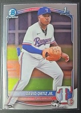 David Ortiz Jr. 2025 1st Bowman Chrome Prospects #BCP-29 Rangers 