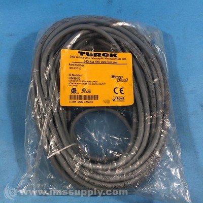 Turck WK 4.5T-10 Connection Cable M12, Female, Right Angle, 5-Pin FNFP