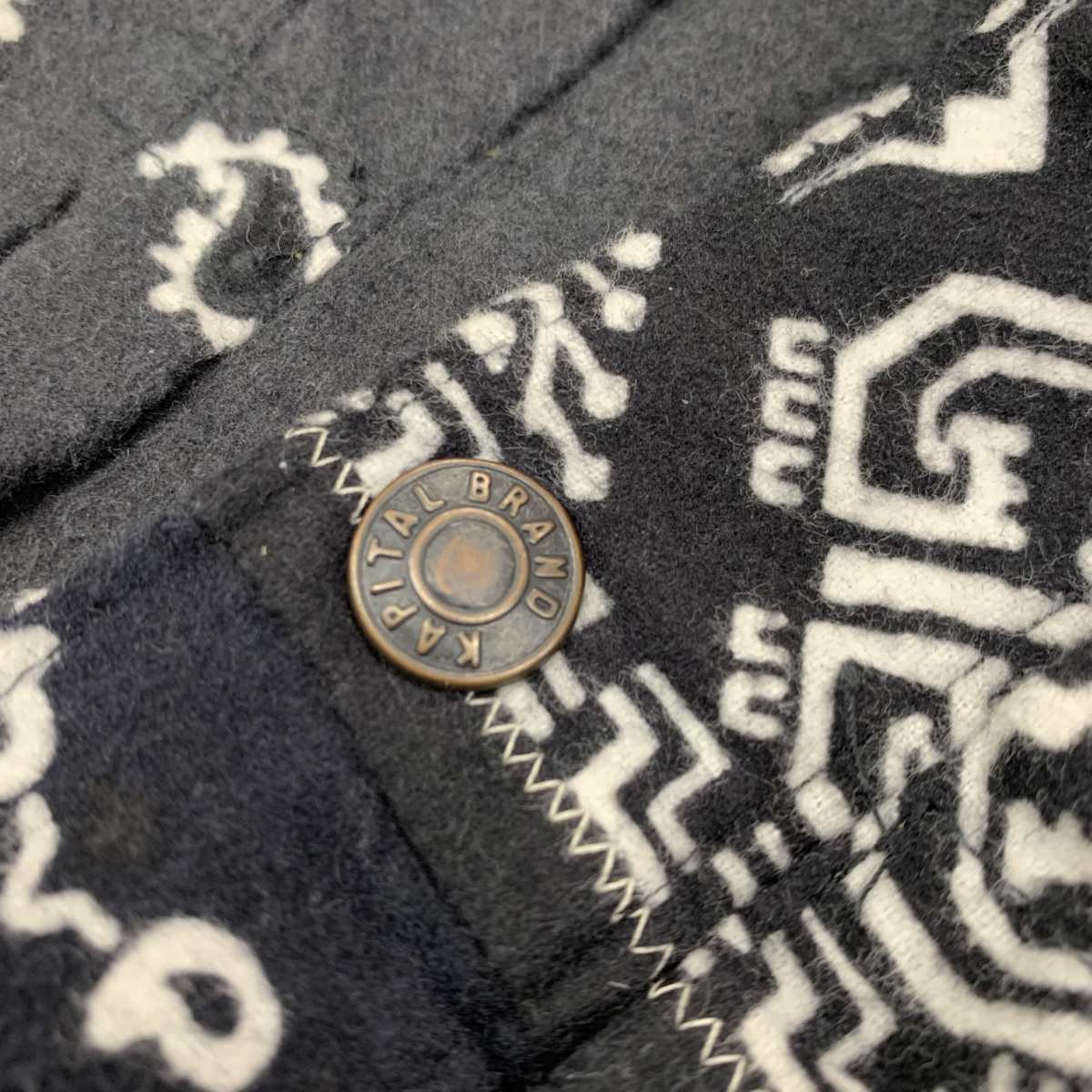 Used KAPITAL Capital Men s Clothing Jacket Flannel Reversible Bandana pt 1st JKT