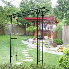 Metal Garden Arch Garden Arbor Trellis Climbing Plants Support Arch