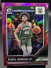 2024-25 Donruss Optic #1 Andre Jackson Jr. Hyper Pink Prizm