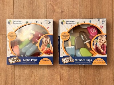Learning Resources Smart Snacks Alpha Pops & Number Pops, Kunststoffstieleis