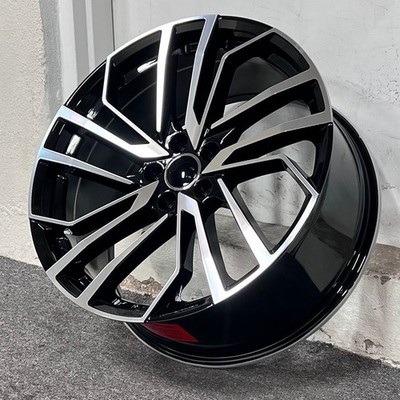 20'' RS5 SPORTBACK STYLE BLACK MACHINE WHEELS RIMS FITS AUDI B6 B7 B8 A4 QUATTRO