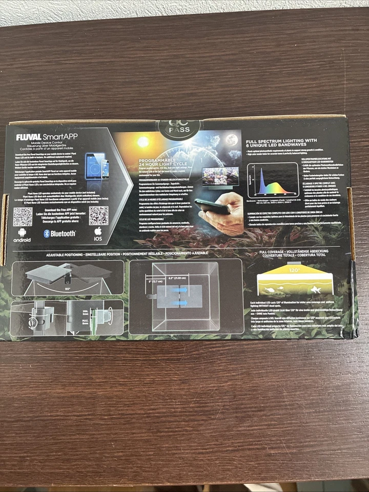 Fluval Plant 3.0 15W Nano LED illuminazione acquario con app nero NUOVO con scatola originale - Immagine 2 di 4