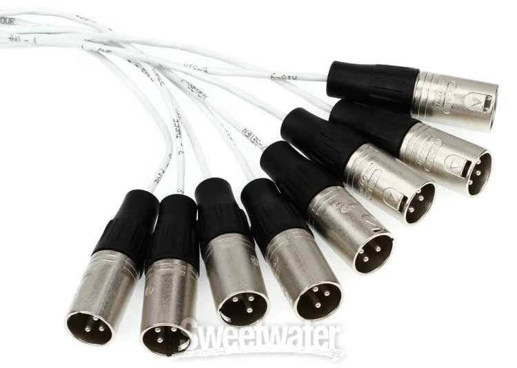 Pro Co MT8BQXM-10 8-channel 1/4" TRS Male to XLR Male Snake - 10 foot - Image 2 of 4