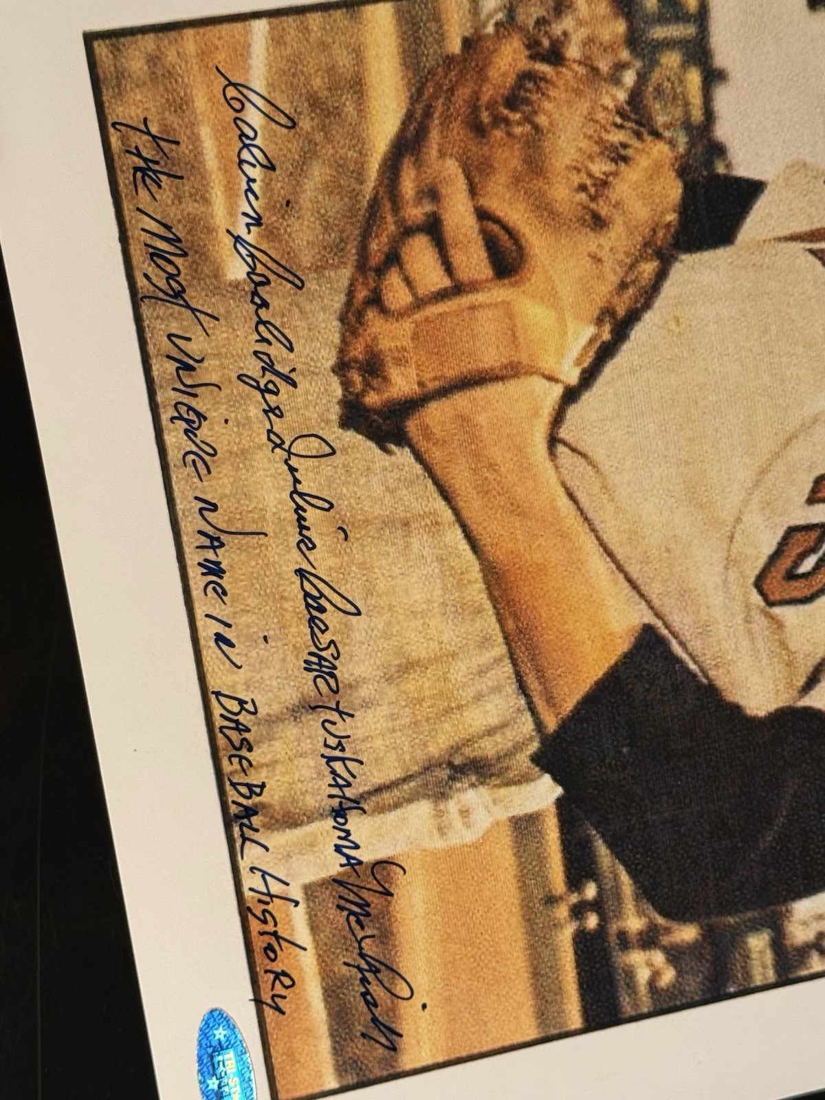 Cal McLish Full Name The Most Unique Name! Signed 8x10 Photo Tristar COA - image 3