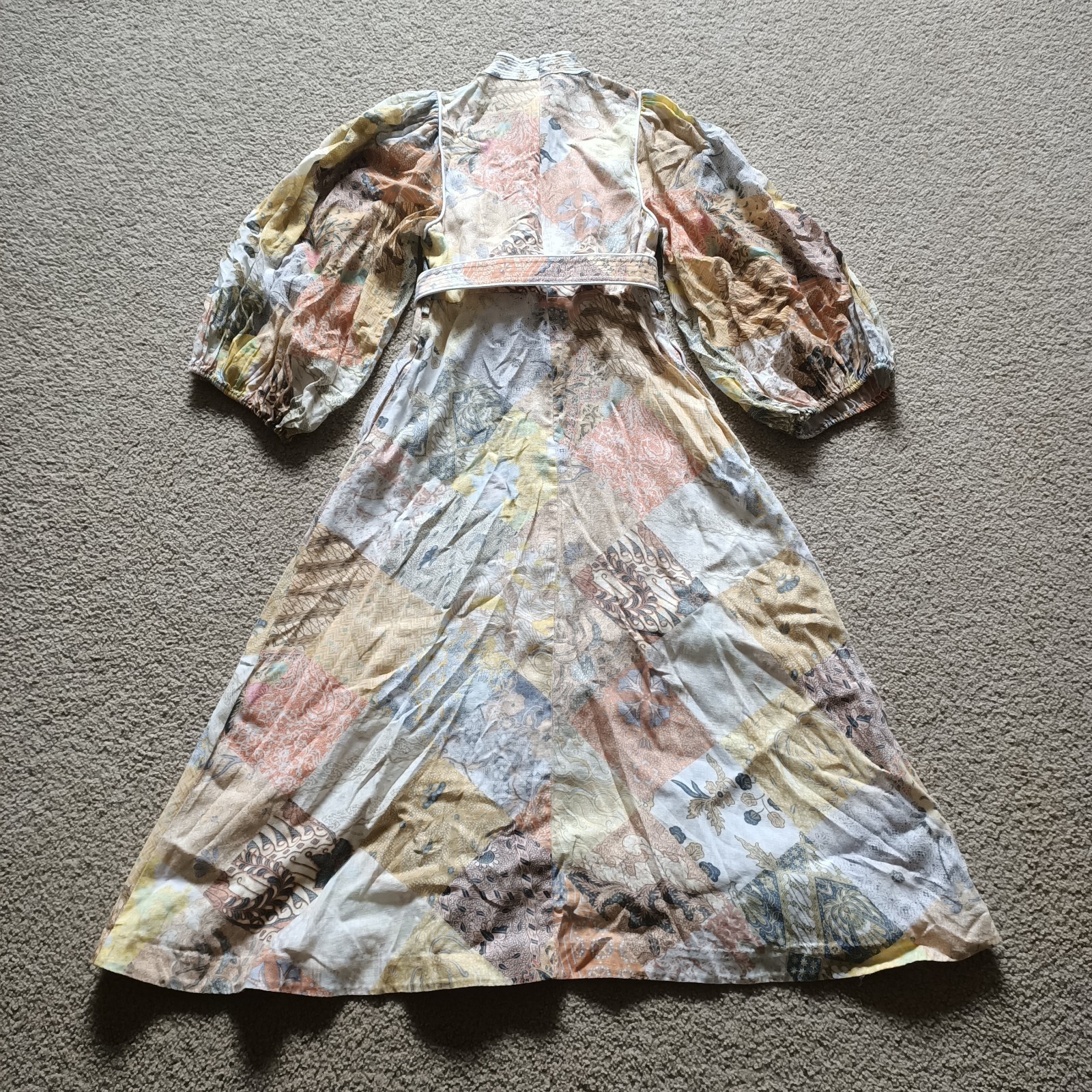 Zimmermann Brightside Batik Patchwork Midi Dress … - image 8