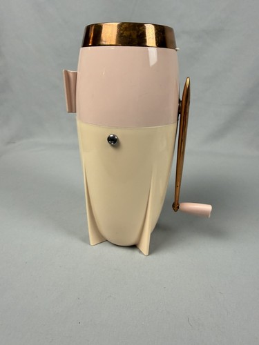 Dazey Iceramic Pink with Copper trim Ice Crusher Rocket 1950’s MCM
