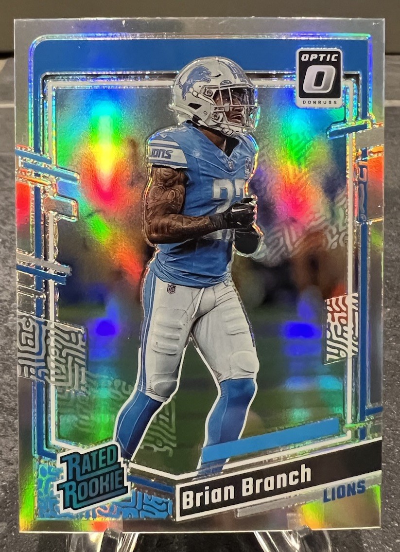 2023-24 Donruss Optic Rated Rookie Silver Holo Prizm Brian Branch 233 RC Lions