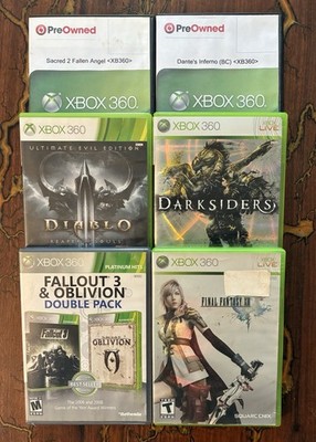 Bundle Lot 6 XBOX 360 Video Games Final Fantasy XIII / Diablo + more. Not tested