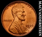 1939-D Lincoln Wheat Cent- Choice Gem Brilliant Uncirculated No Reserve #J7052