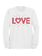 Heart Pattern "LOVE" Design Women's Sweatshirt