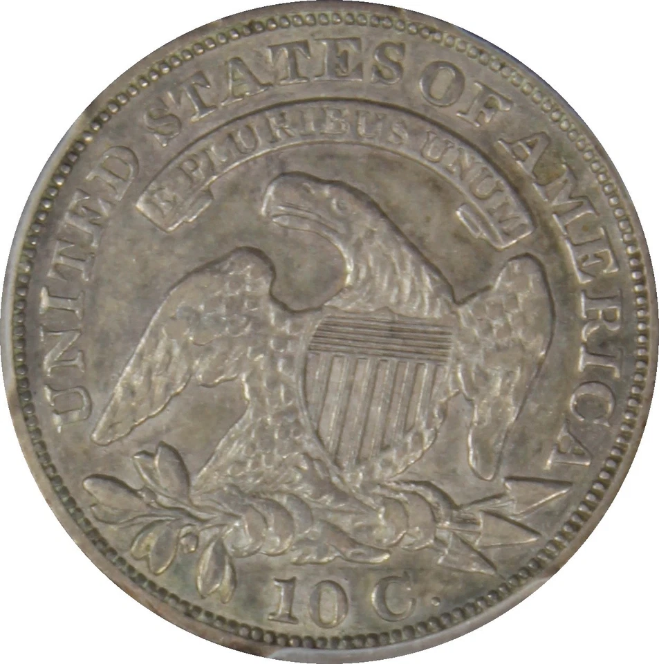 1829 XF45 Capped Bust Half Dime,Medium 10C , PCGS 32400064 - Image 2 of 4