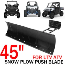 Snow Plow Kit 45''inch Steel Blade Complete Universal Mount Package For ATV UTV