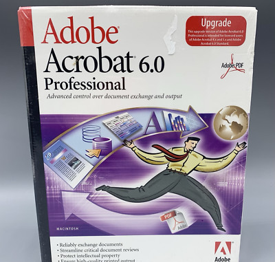 Adobe Acrobat 6.0 Professional Upgrade MAC Brand New
