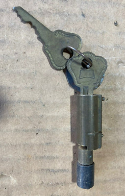 Vintage Lock Core with 2 Keys | eBay