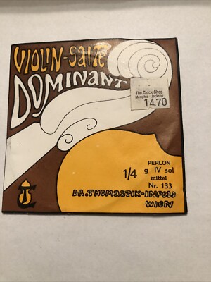 Thomastik Infeld Dominant Violin 1/4 NR 133 Steel G NOS