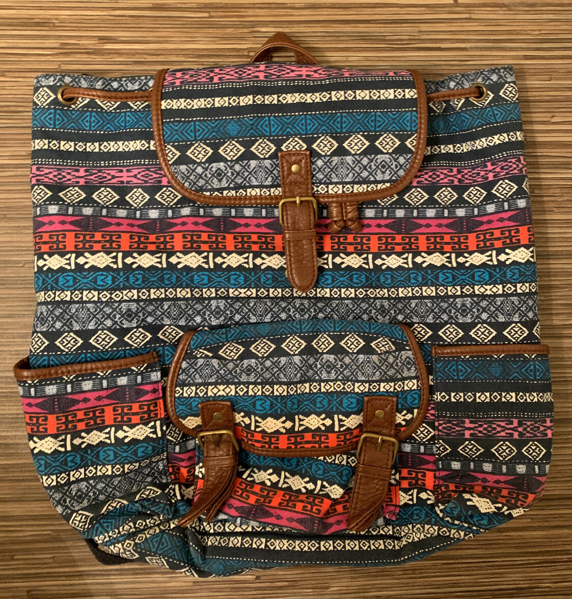 Aeropostale Multicolored Southwest Aztec Cinch Drawstring  display picture 1