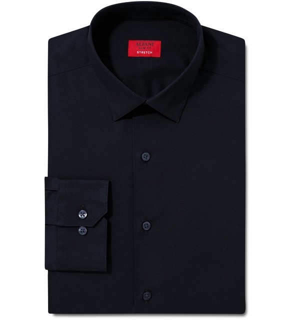 alfani black dress shirt