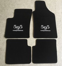 Tapis de Voiture Sol pour Fiat 500 Abarth ab2007 '595 Competizione Argent 4tlg