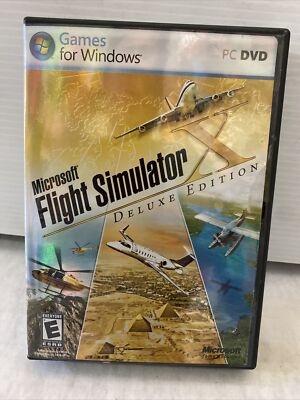 Microsoft Flight Simulator X Deluxe Edition PC Game Complete 2006