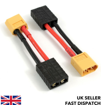 TRX Buchse auf XT60 Stecker Leitung Adapter/Draht/Kabel 30mm TRAXXAS RC LiPo