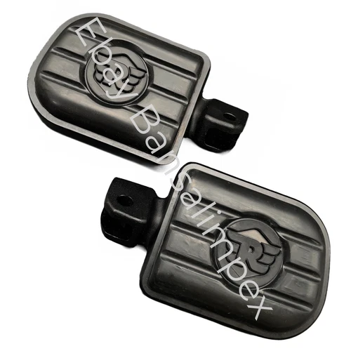 Genuine Royal Enfield Black Deluxe Foot pegs, KXA00031, Meteor and Classic