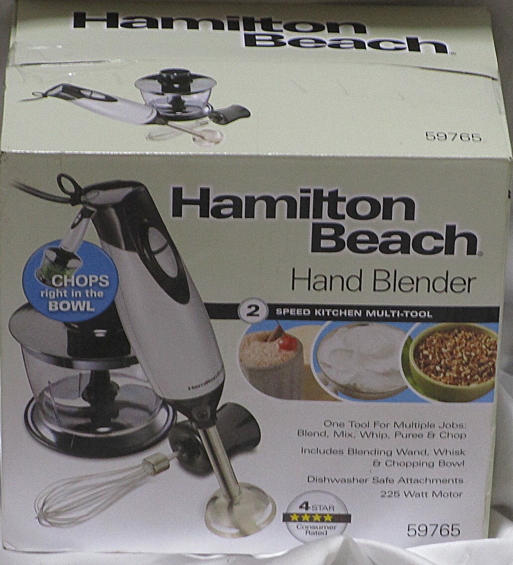 HAMILTON BEACH HAND BLENDER 2 SPEED KITCHEN MULT-TOOL STYLE 59765