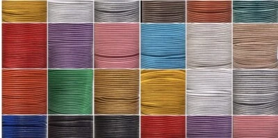 HOLLIS 2mm Echt Rund Leder Kordel 100% Echt Basteln Schmuck Schnur Tanga Spitze