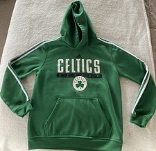 Boston Celtics Youth Large fits Pullover Hoodie by Adidas Green