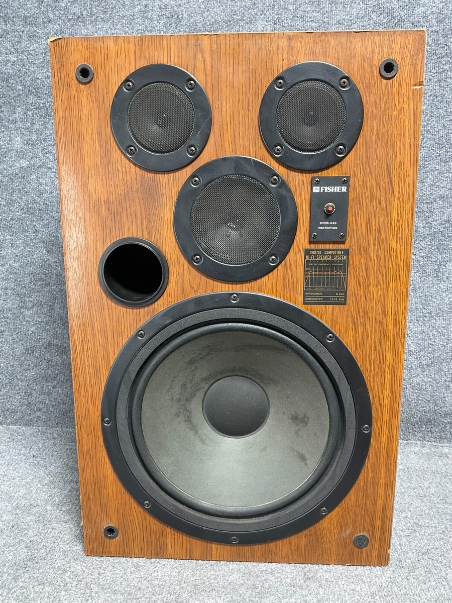 Fisher Hi‑Fi Single Speaker 🎵 8 Ω Brown – Vintage Sound