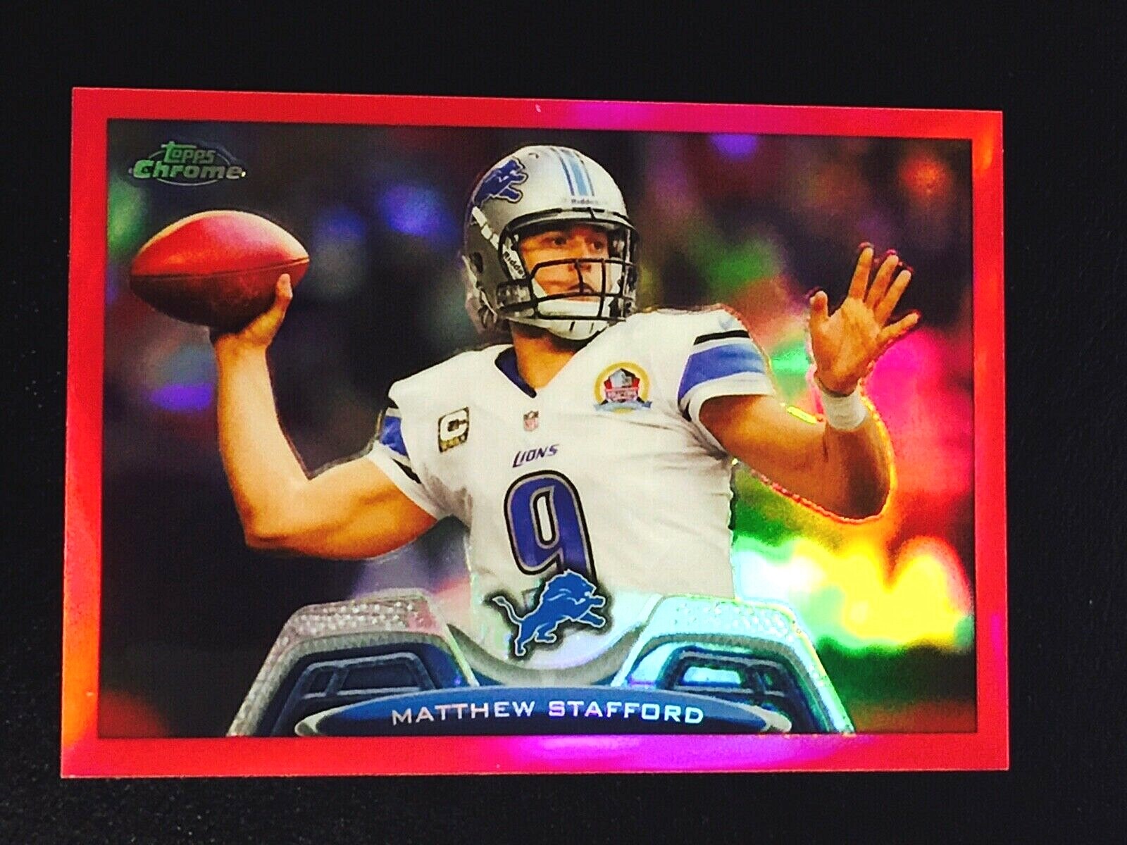 2013 Topps Chrome Matthew Stafford Pink Refractor SP  #'d 200/399
