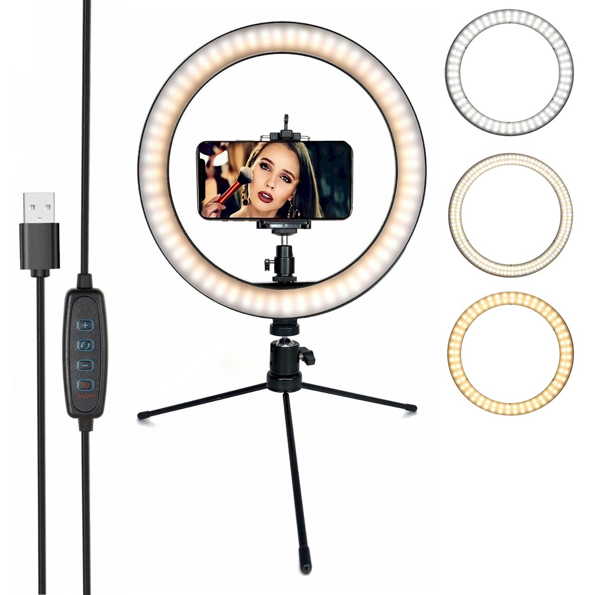U1200 Luz de Vídeo LED Bicolor 3200-6500K Painel de Iluminação