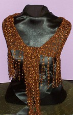 Dressy Shawlette - Copper - Shawl - Perfect for Parties and the Holidays!!!